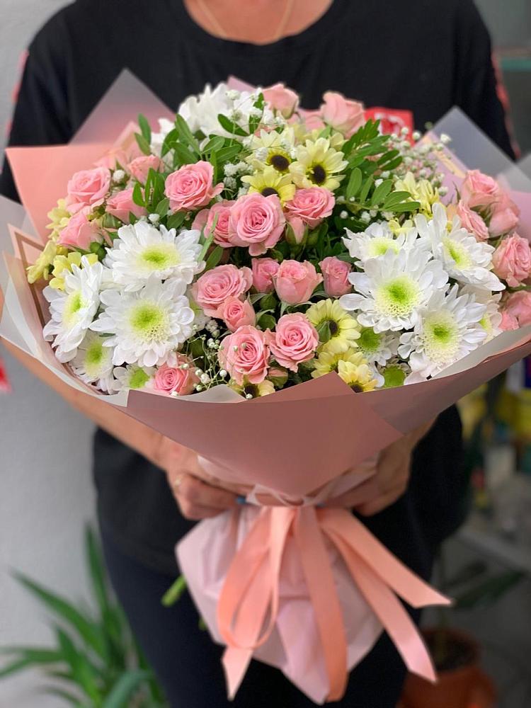 Букет цветов из: Розы и Хризантемы в Алексине