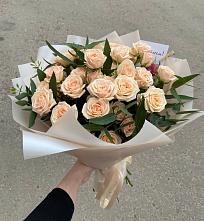 Букет Кремовые розы Латте в Алексине