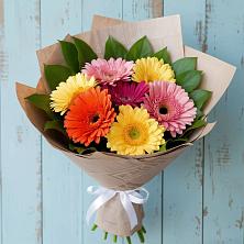 Букет яркий день в Алексине Букет цветов из:  Герберы в Алексине