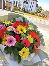 Букет цветов из:  Герберы #REPLACE_PRED# Алексине
