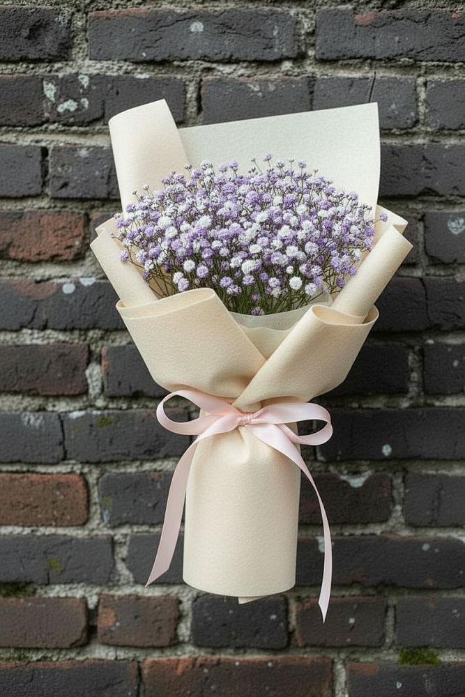 Букет Нежные чувства в Алексине Букет цветов из: Гипсофила в Алексине