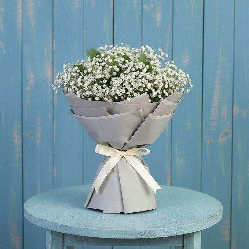 Букет Белые гипсофилы в Алексине Букет цветов из: Гипсофила в Алексине