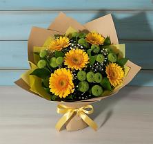 Букет цветов из:  Герберы и Хризантемы в Алексине