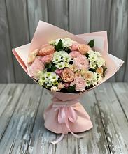 Букет цветов из:  Гвоздики, Розы и Хризантемы в Алексине