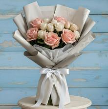 Букет Нежное облако в Алексине Букет цветов из:  Розы в Алексине