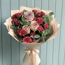 Букет цветов из:  Гвоздики и Розы в Алексине