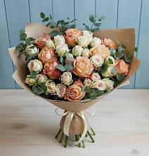 Букет цветов из:  Альстромерии и Розы #REPLACE_PRED# Алексине